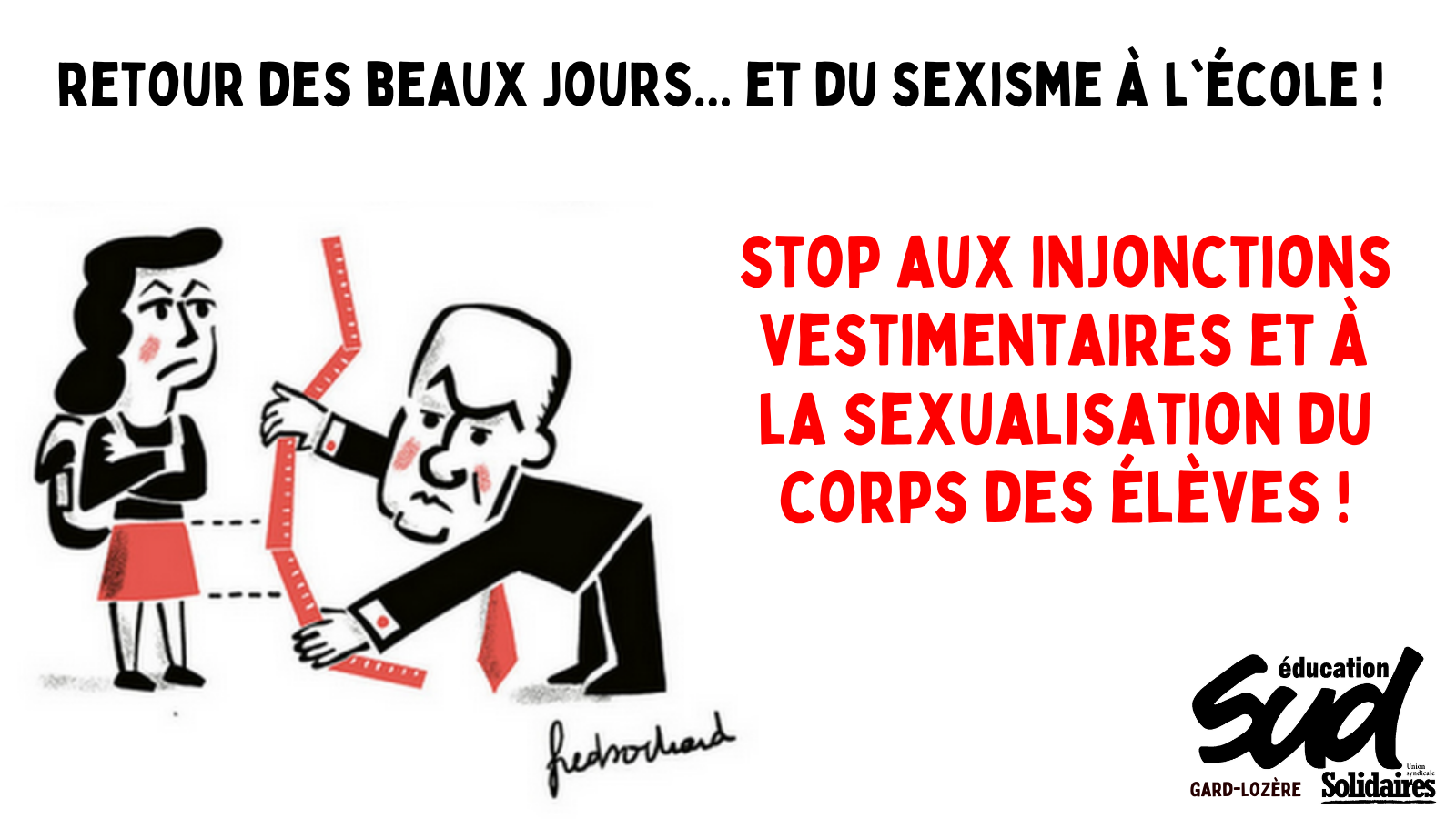 Retour des beaux jours… et du sexisme à l’école !