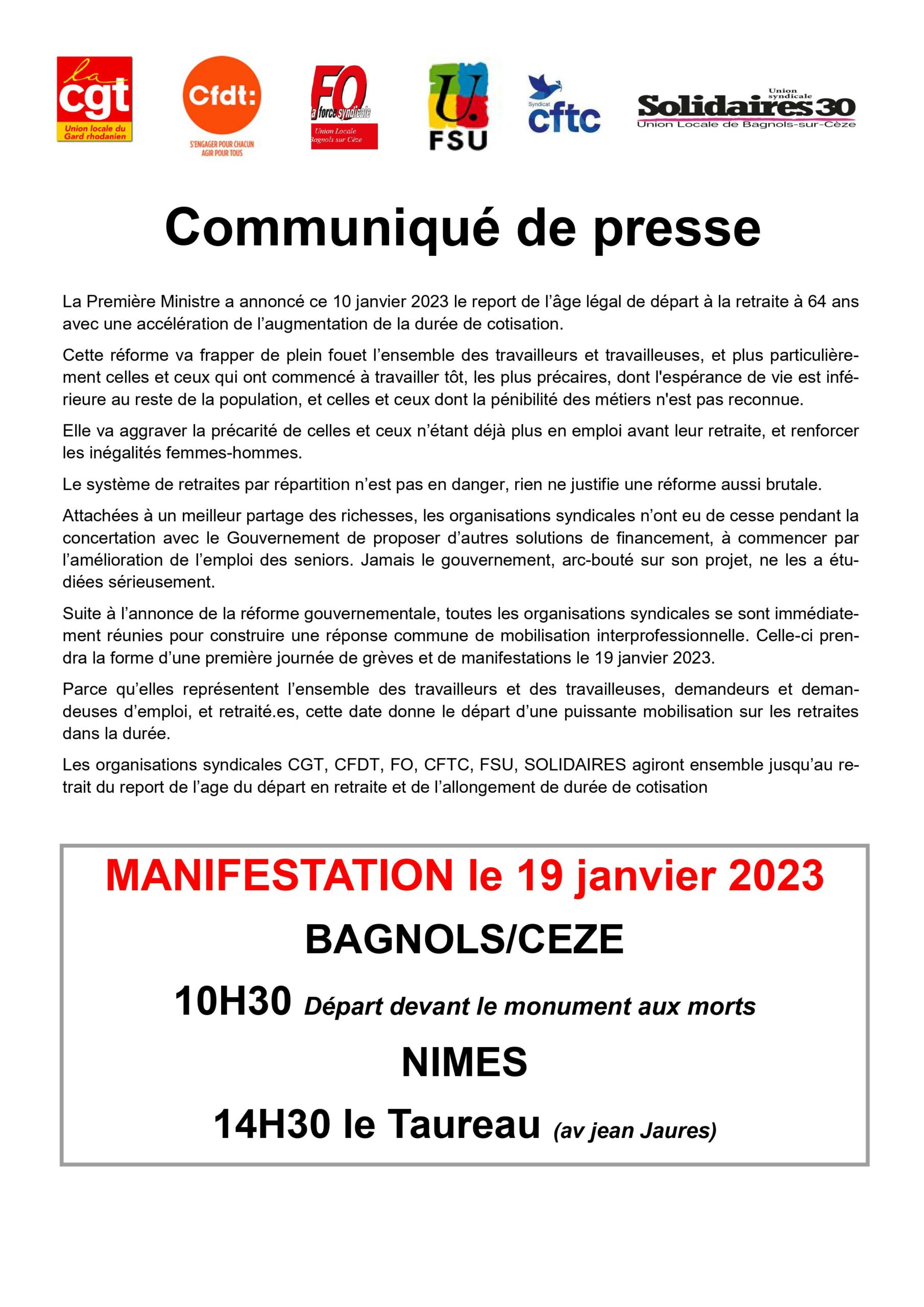 Communiqué Intersyndicale Gard Rhodanien-19 janvier 2023-1