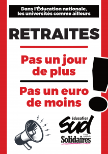 Ne nous laissons pas voler nos retraites ! En grève le 19 janvier !