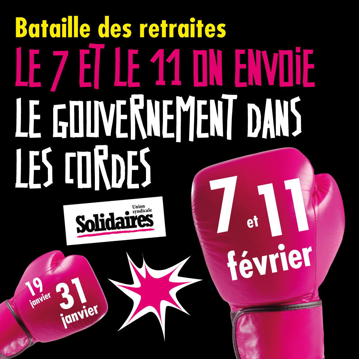 Contre la réforme des retraites le 11, on remet ça ! Les RV locaux