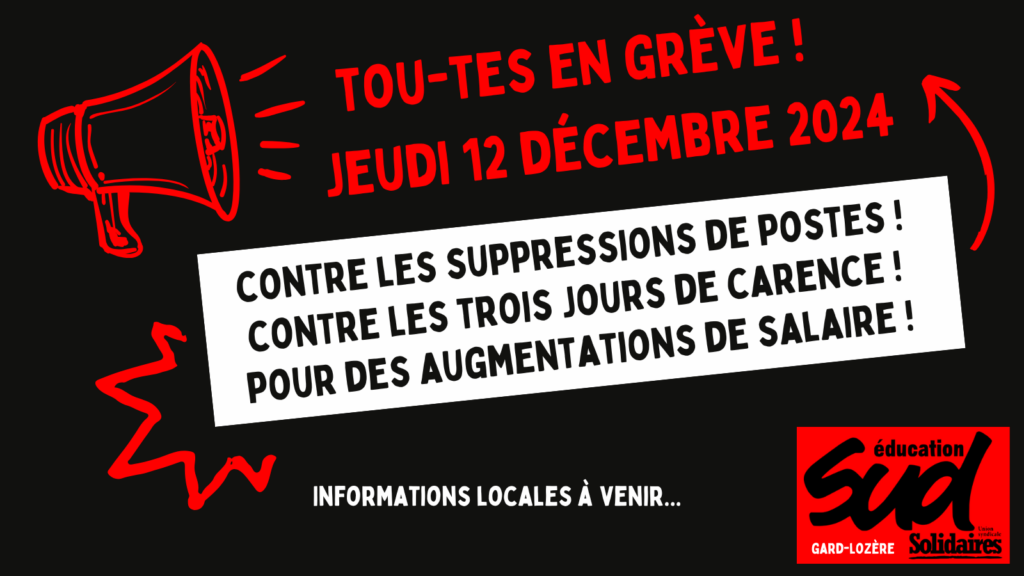 Appel de l’AG intersyndicale du Gard : poursuivons la mobilisation !