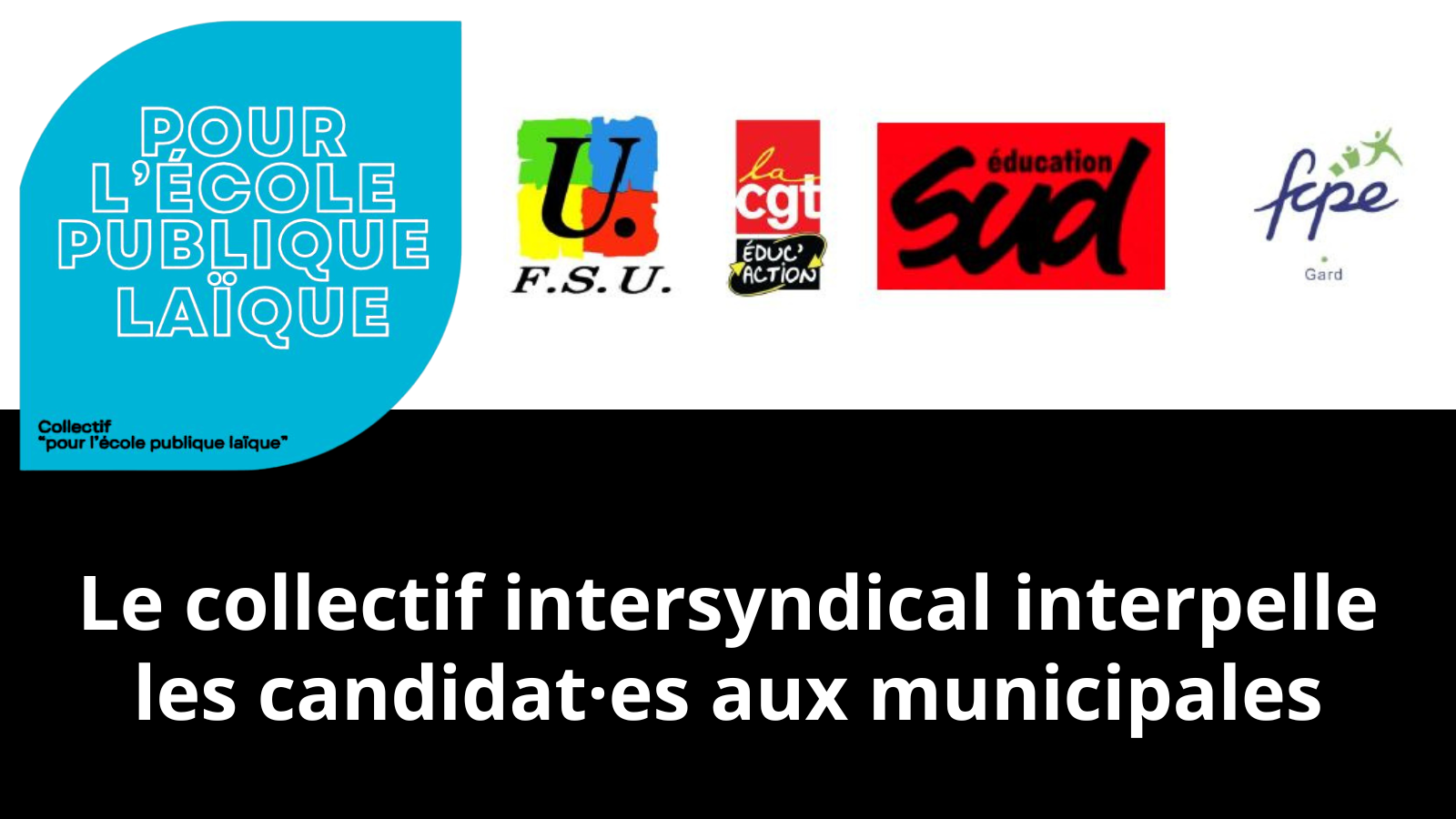 Le collectif intersyndical interpelle les candidat·es aux municipales